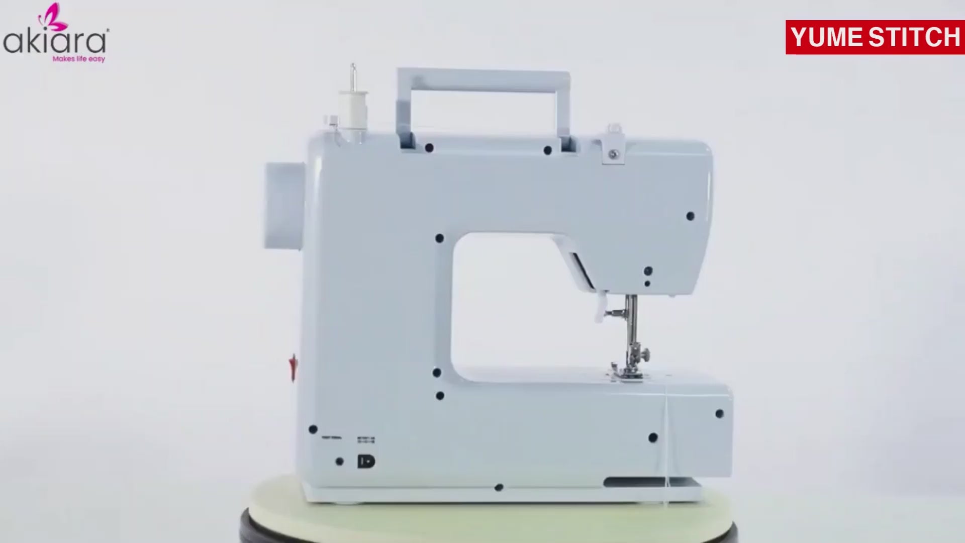 Akiara Easy Stitch Sewing Machine - 20 Patterns, Reverse Stitch, Zig Zag, Perfect for Home Tailoring