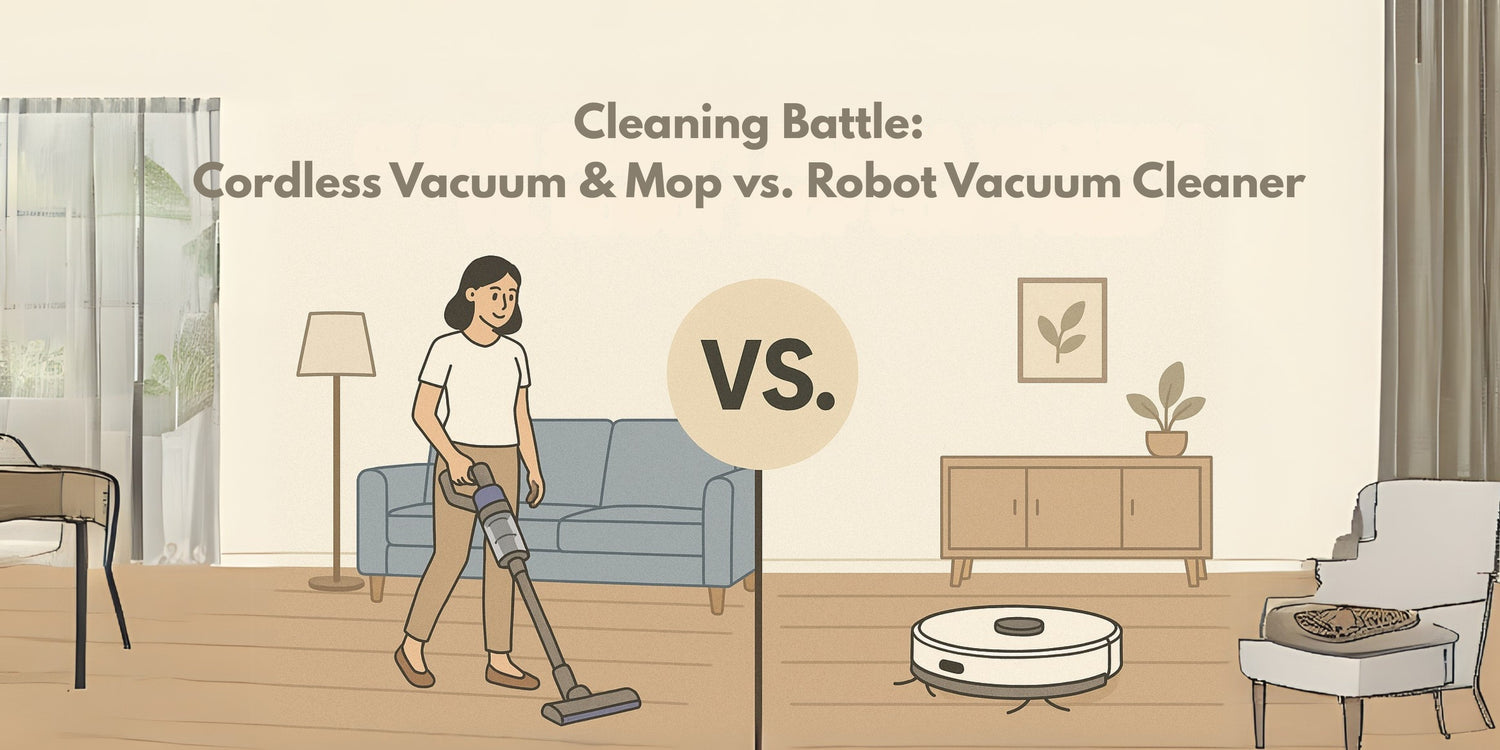 Cleaning Battle: Cordless Vacuum Cleaner &amp; Mop vs. Robot Vacuum Cleaner &nbsp;– Which Cleans Better