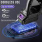 Akiara Cordless Vacuum & Mop Combo - 130W Suction, 50-Min Runtime, 6-in-1 for Carpet & Hard Floor (Purple)