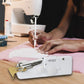 Akiara Handy Cordless Sewing Machine - Portable, Mini Silai with Adapter for Home Tailoring