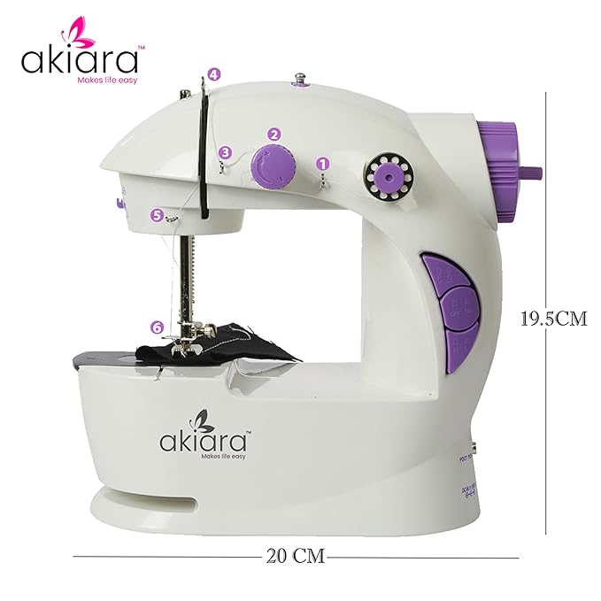 Mini Silai Machine with table & foot pedal, adapter