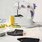 Akiara Portable Sewing Machine - Mini with Handy Sewing Kit & Accessories (White & Purple)