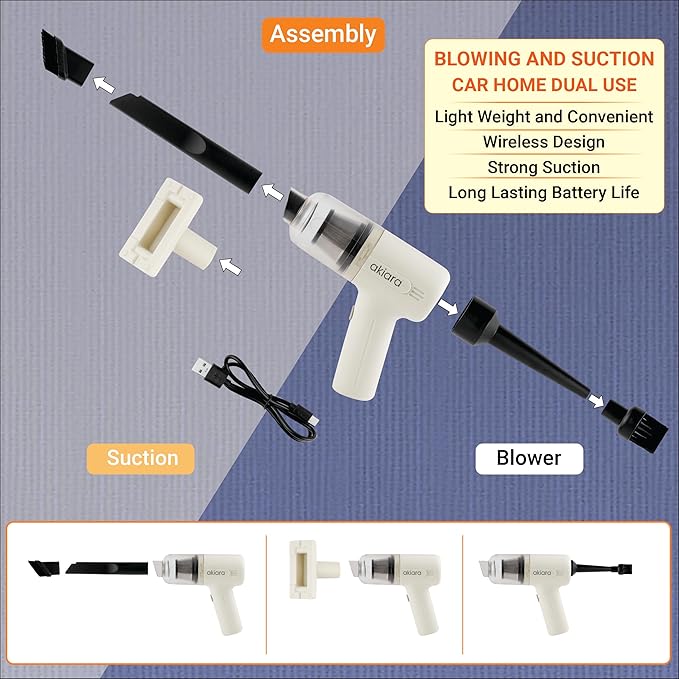 Akiara’s 2 in 1 Handheld Vaccum Cleaner & Blower