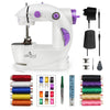 Akiara Mini Sewing Machine - Home Tailoring with Multicolor Threads & Bobbin Set