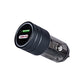 Akiara Dual Port Car Charger with USB-A QC3.0 and Type-C PD, Black