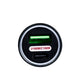 Akiara Dual Port Car Charger with USB-A QC3.0 and Type-C PD, Black