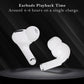 Akiara Wireless Earbuds Bluetooth 5.3 | ENC Noise Cancelling TWS Earphones with Mic | 40H Playtime, Fast Charging Case, Deep Bass, Touch Control, IPX5 Waterproof – White