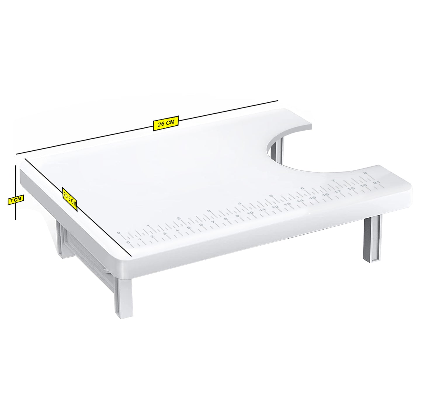 Portable Extension Table for Mini Sewing Machine 26x20x7 cm (White)