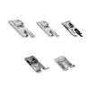 Akiara Sewing Machine Presser Feet Set, 5 Pieces - Hemmer, 1/8 Inch Round Hemmer, Overcast, Satin Stitch, Zigzag Foot